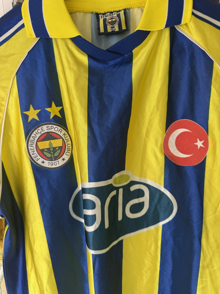 Orijinal Fenerbahçe 2001-2002 Koleksiyonluk Çubuklu Forması (164size)