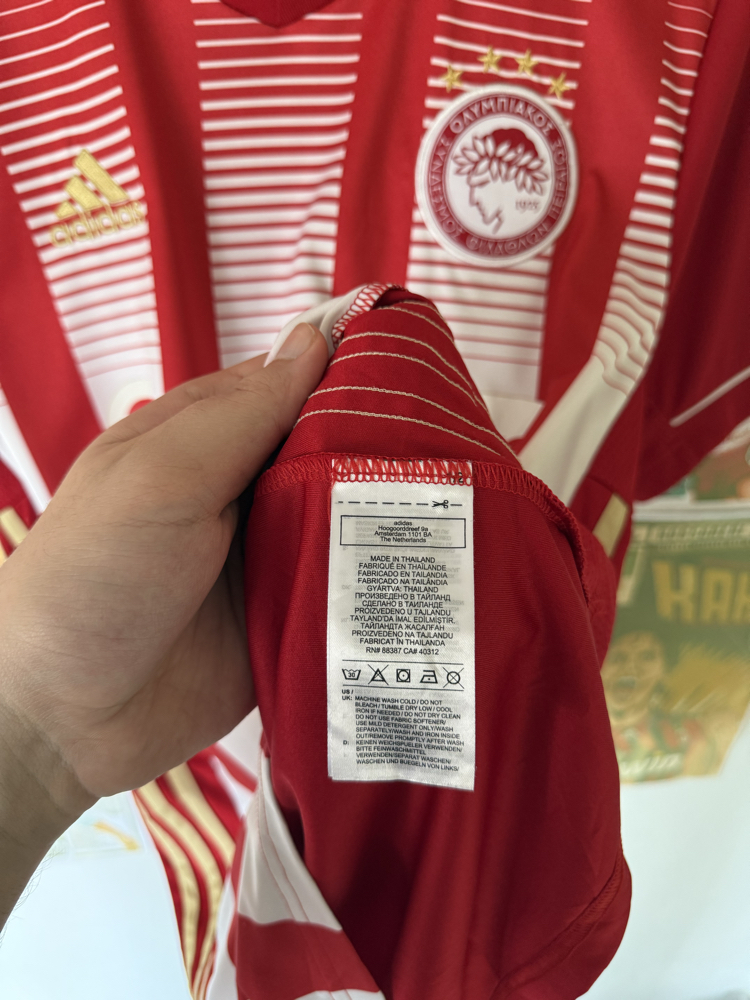 Orijinal Olympiacos 2020-21 Ousseynou Ba Koleksiyonluk İç Saha Forması (M)