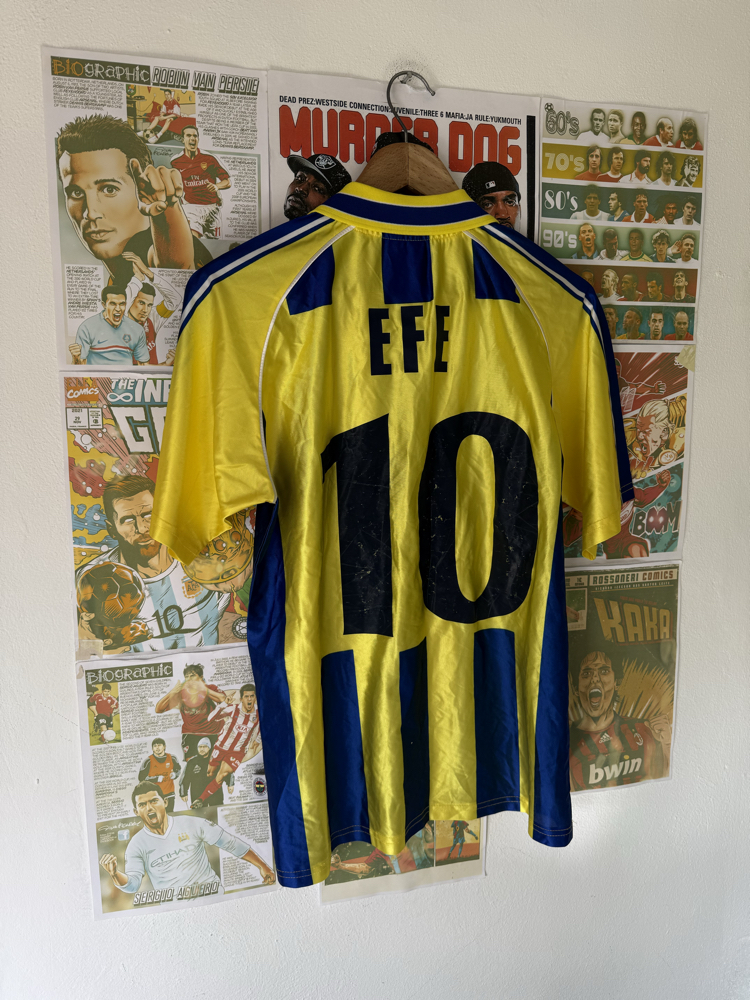 Orijinal Fenerbahçe 2001-2002 Koleksiyonluk Çubuklu Forması (164size)