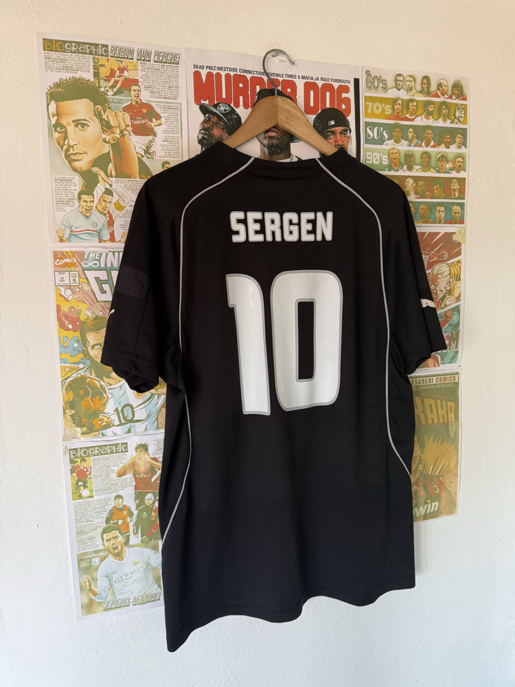 Orijinal Beşiktaş 2004-05 Sergen Yalçın Koleksiyonluk Siyah Forması (XL)