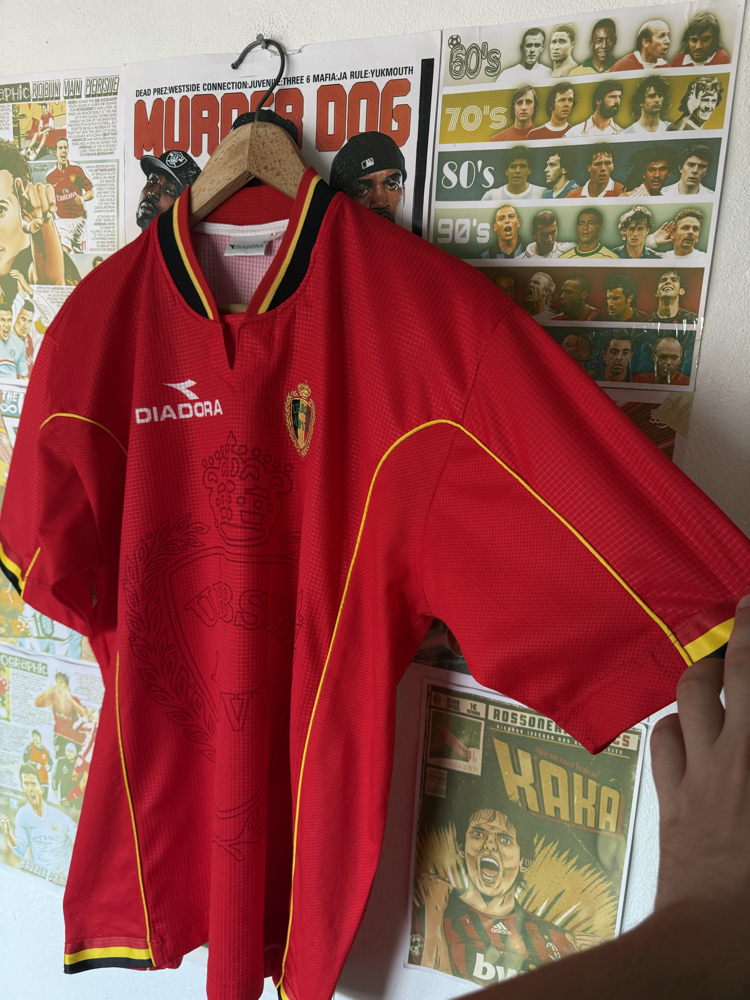 Orijinal Belçika Milli Takım 1997-98 Koleksiyonluk Vintage FIFA 1998 Dünya Kupası Forması 