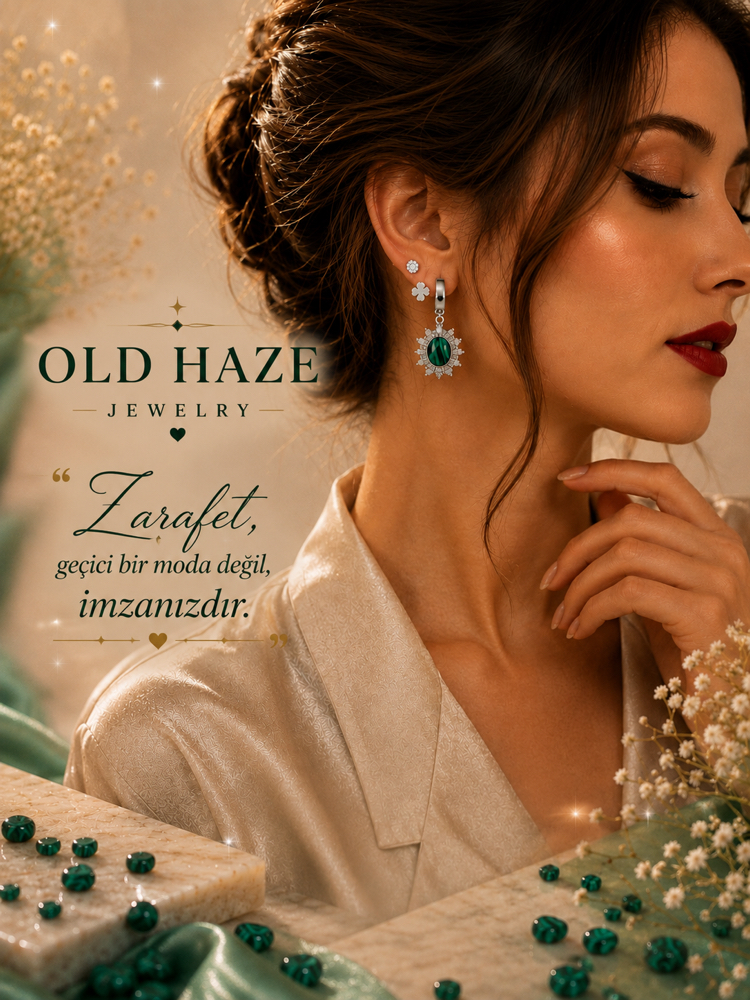 Çelik Set Küpe Silver