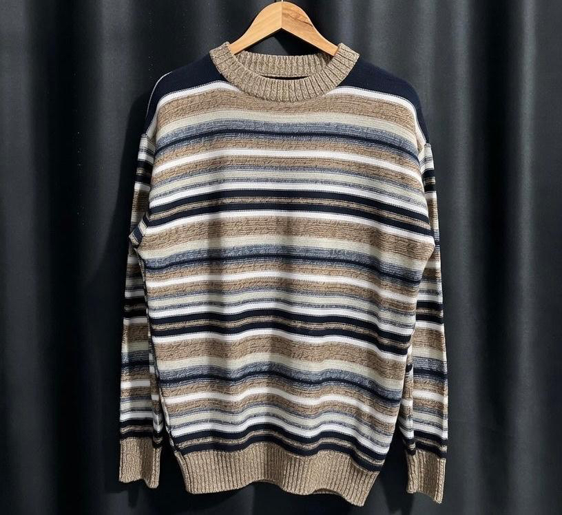 Çok Şeritli Vintage Triko