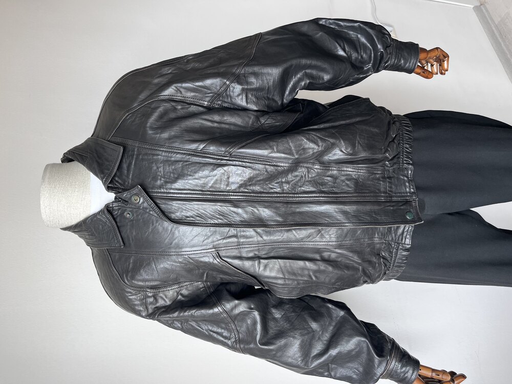 Vintage Bomber Deri Ceket 