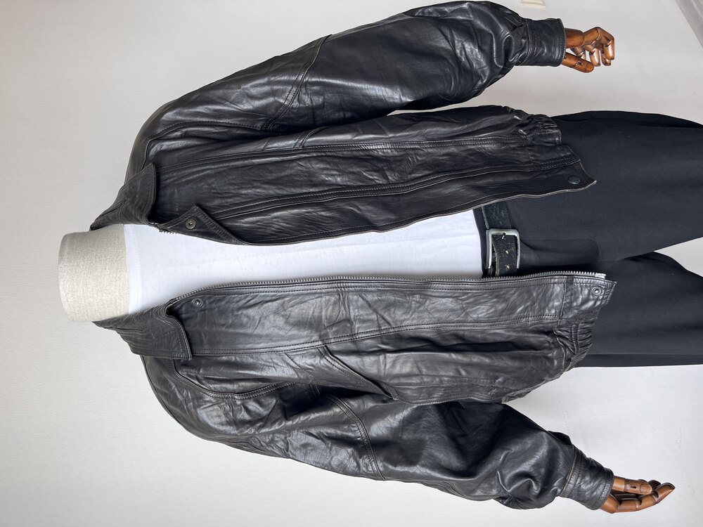 Vintage Bomber Deri Ceket 