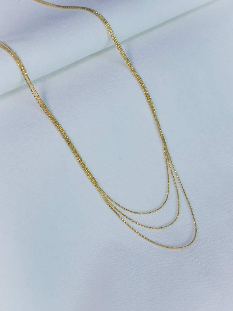 Luminous Gold Layers Kolye