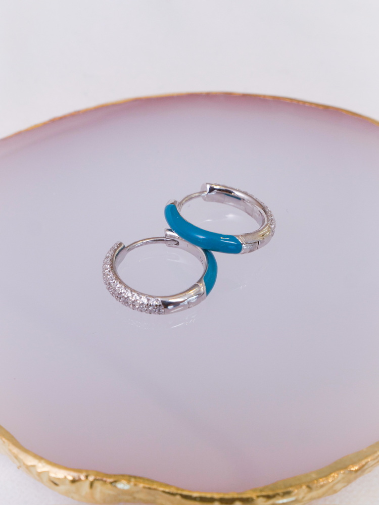 Ocean Breeze Pavé Küpe