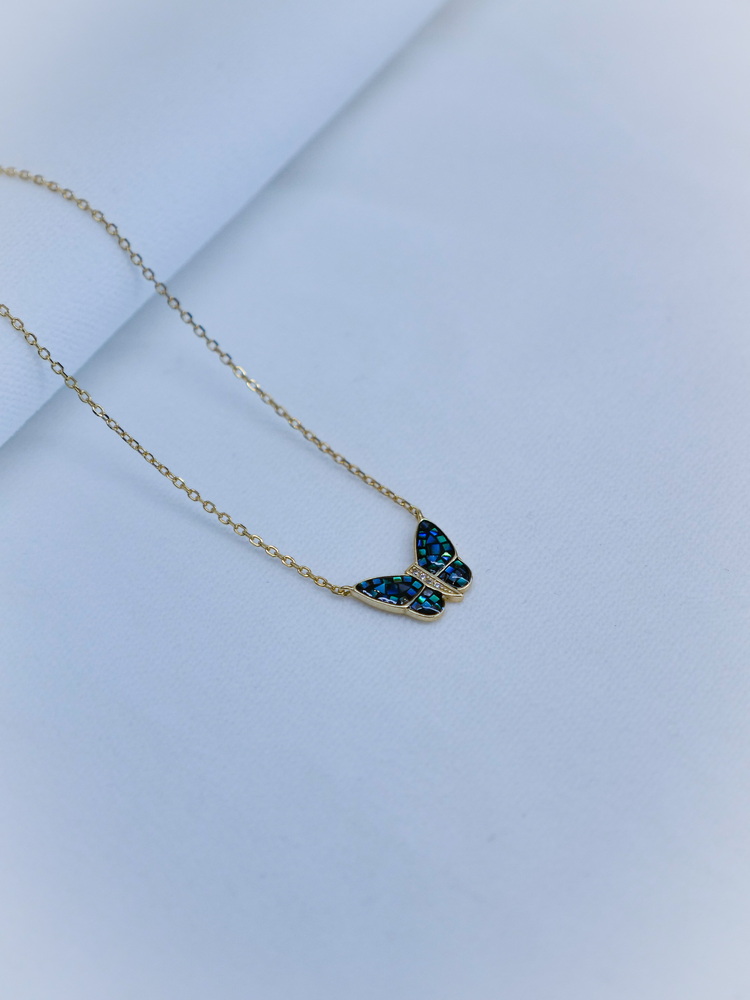 Celestial Butterfly Flutter Kolye