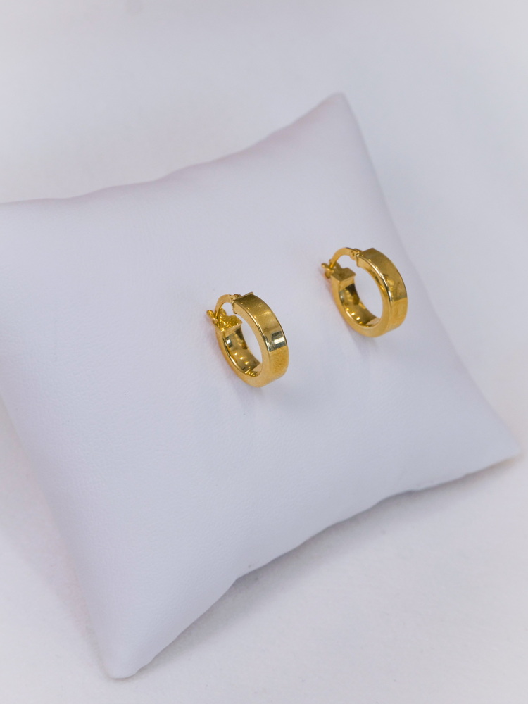 Golden Urban Hoops Küpe
