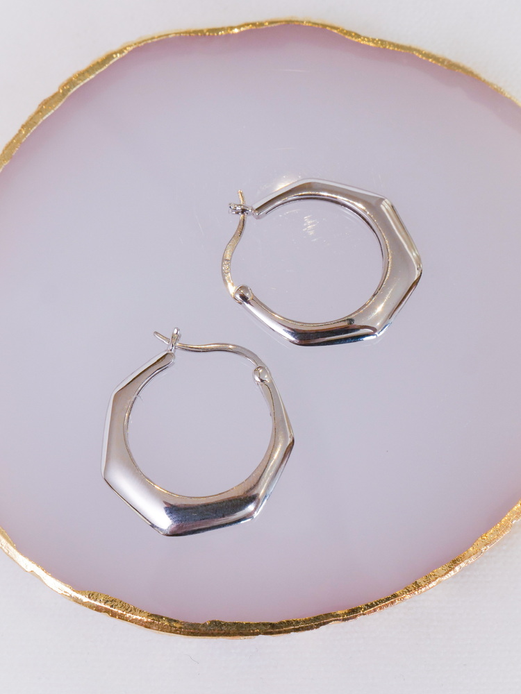 Silver Apex Forms Küpe