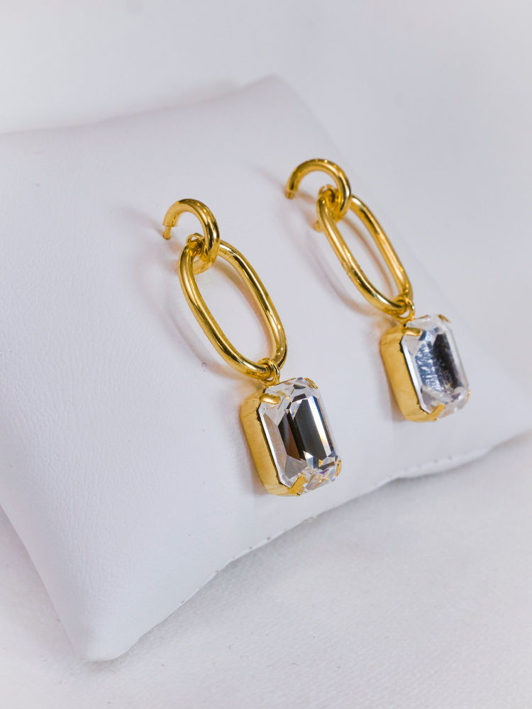 Square Gold Harmony Küpe