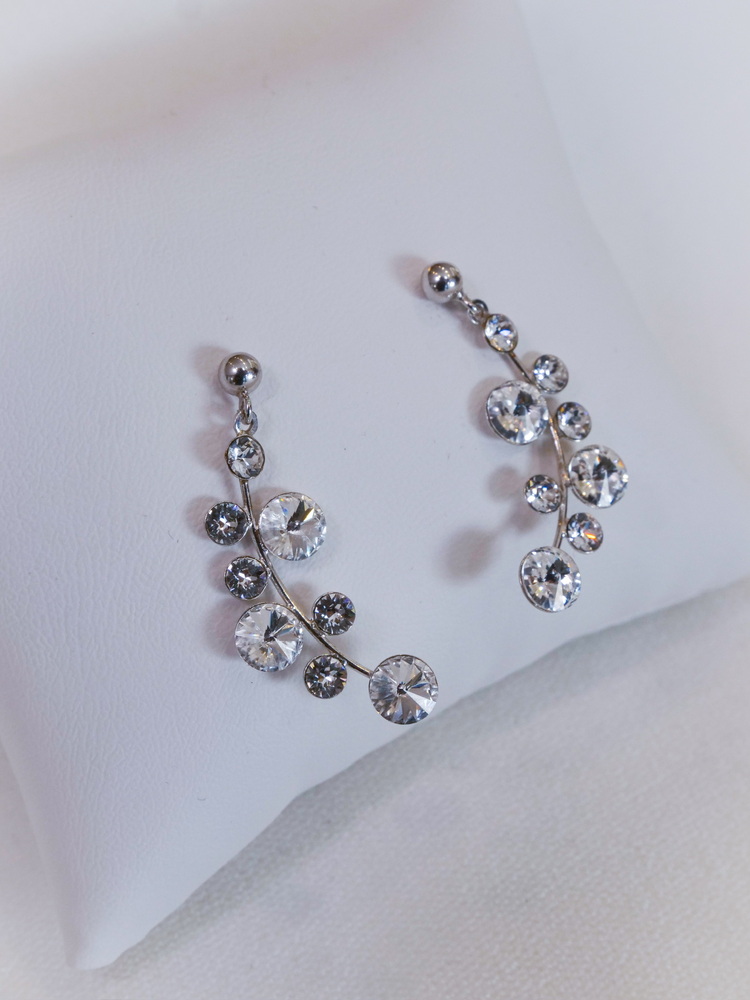Silver Stone Branch Küpe