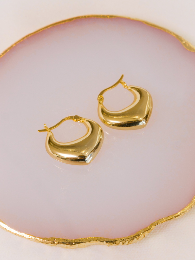 Liquid Gold Arcs Küpe