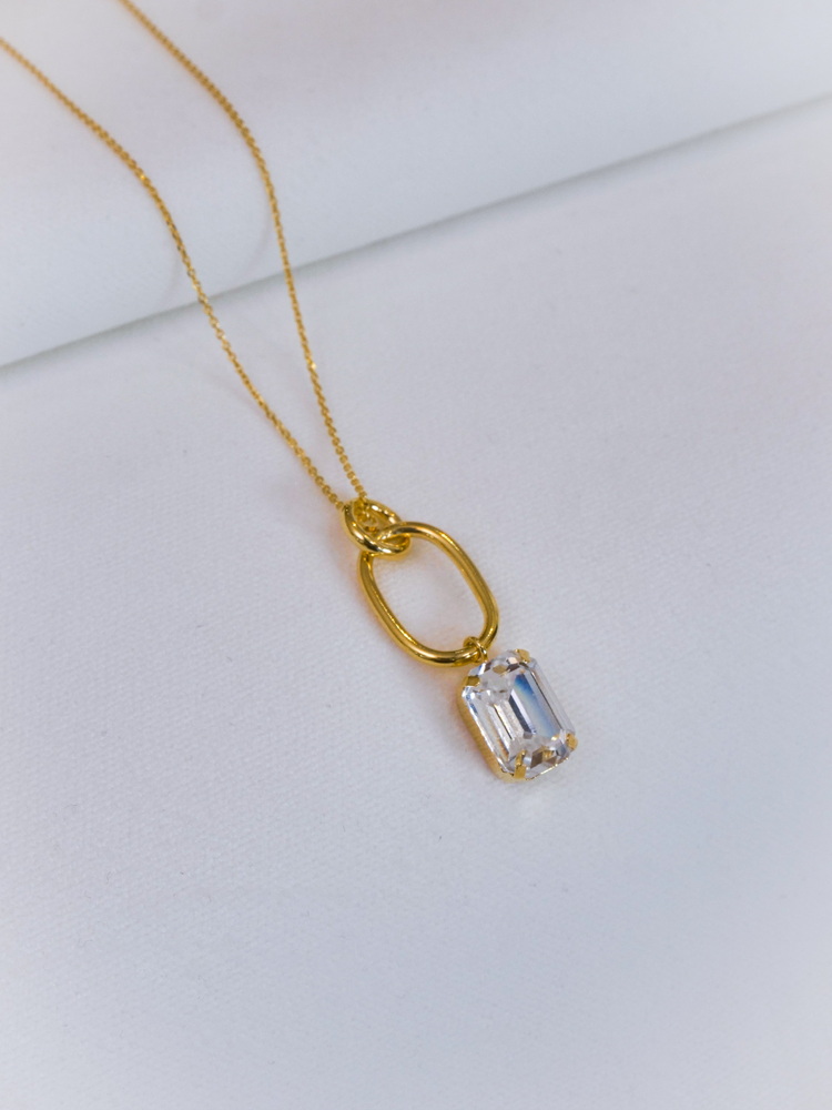 Square Gold Harmony Kolye