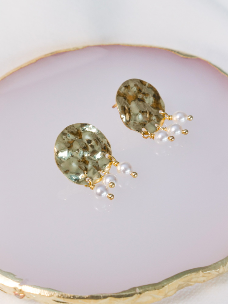 Veridian Pearl Forms Küpe
