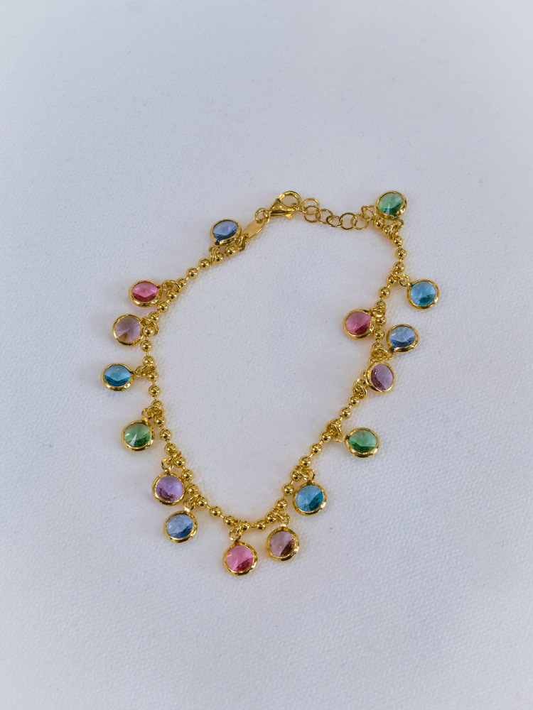 Colorful Stone Elegance Bileklik