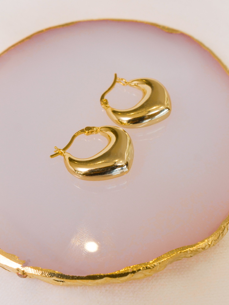 Liquid Gold Arcs Küpe