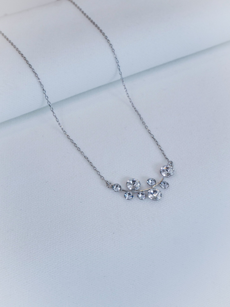 Silver Stone Branch Kolye