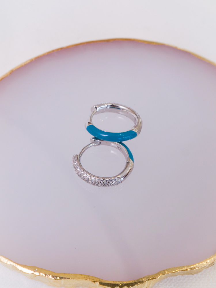Ocean Breeze Pavé Küpe