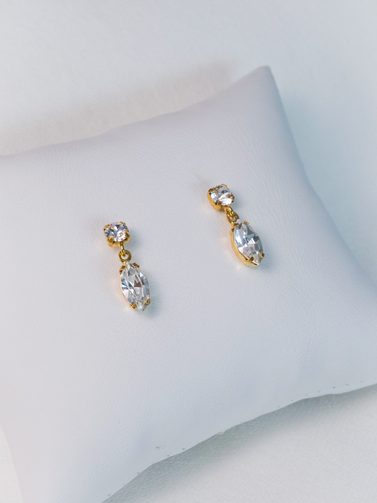 Golden Dewdrop Glimmer Küpe