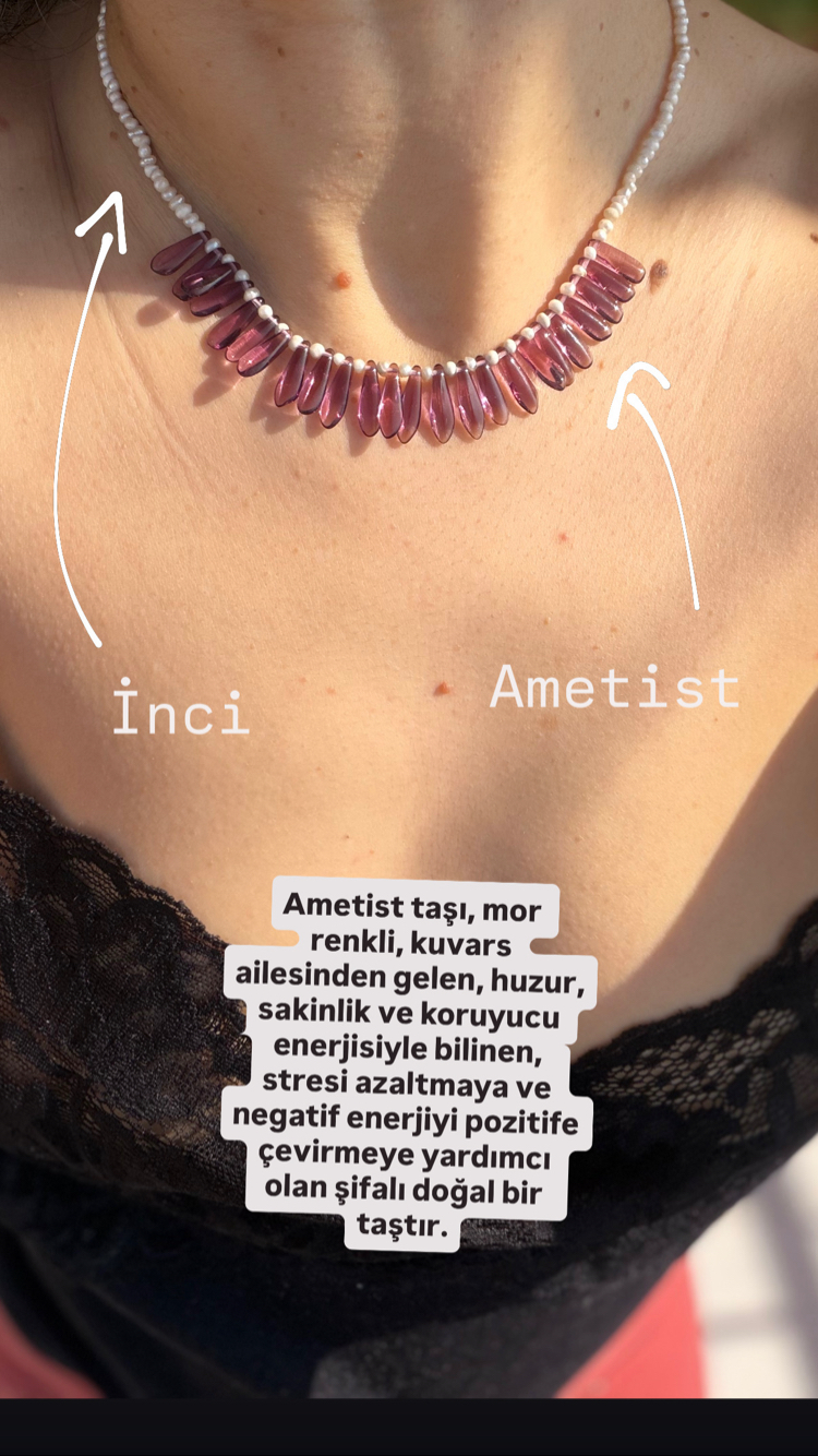 İnci ametist uyumu