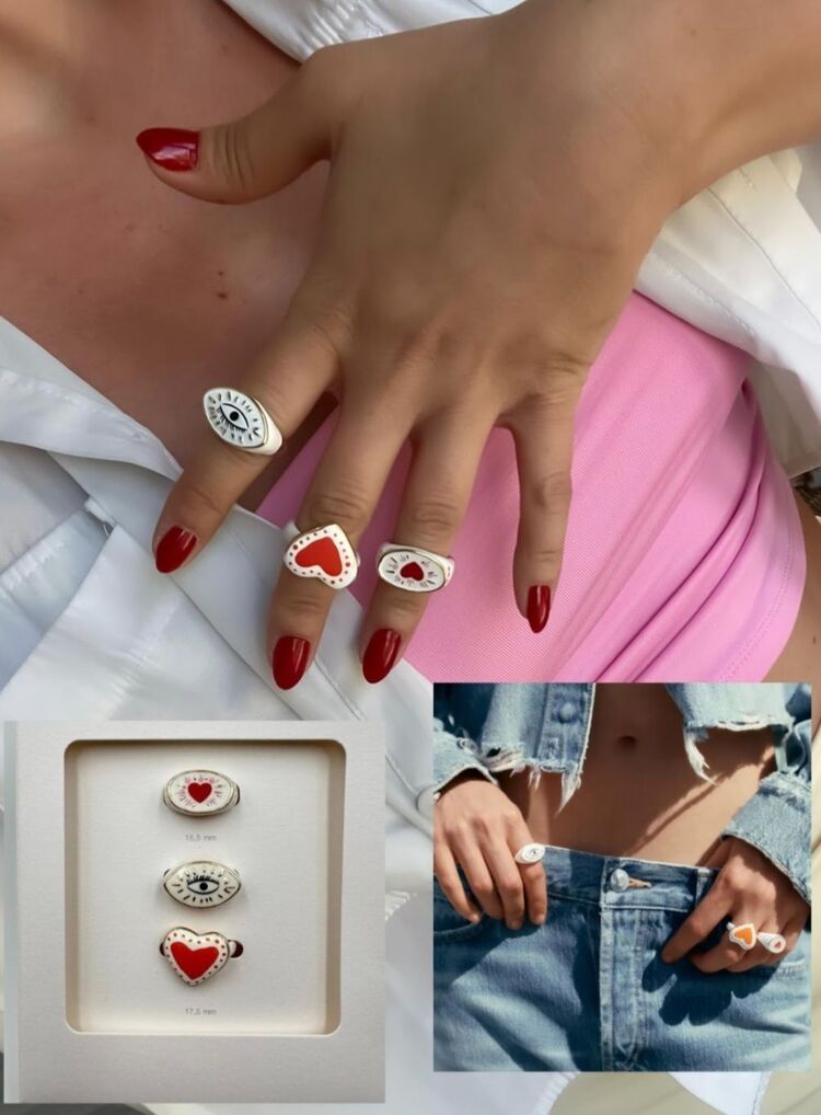 Zara Mineli 3lü set Yüzük