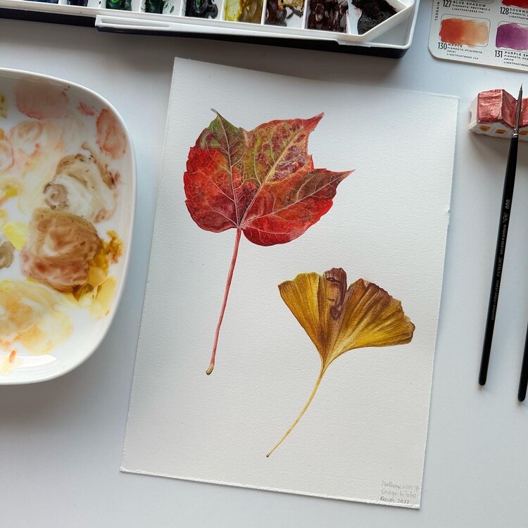 Sonbahar Yaprakları Fine Art Poster (A4)