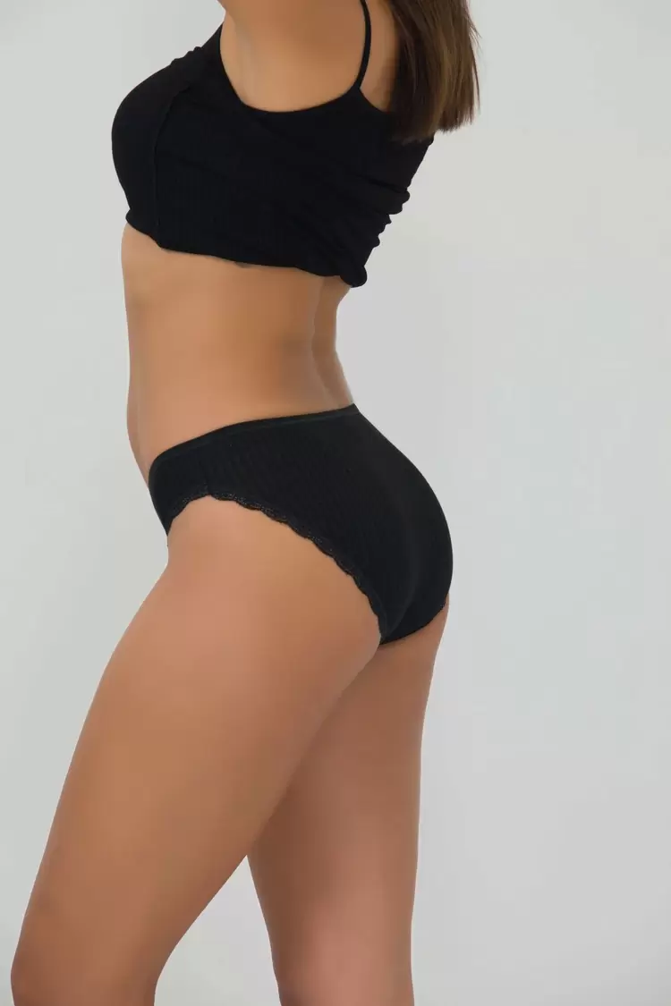 İlke 421 Likralı Derby Viskon Bayan Bikini 6‘Lı