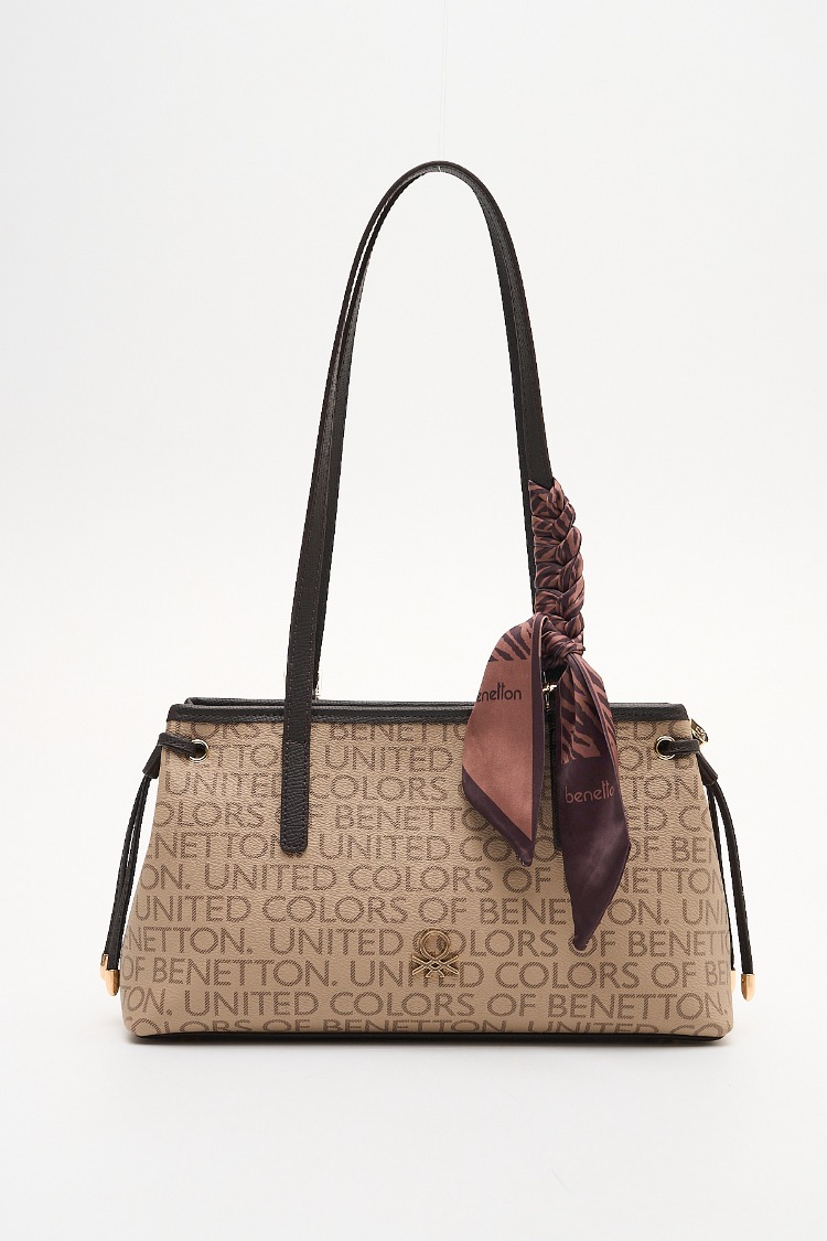 BENETTON Monogram Desen Kol Çantası bnt1910
