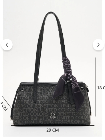 BENETTON Monogram Desen Kol Çantası bnt1910