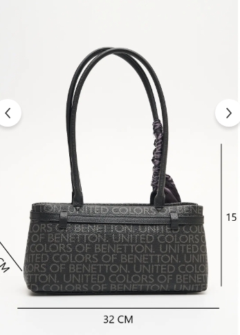 BENETTON Monogram Desen Kol Çantası bnt1911
