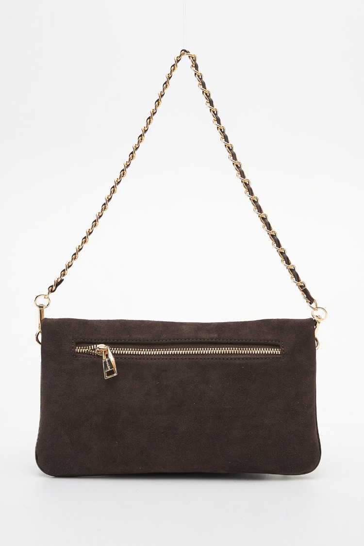 SİSLEY Süet Clutch Kadın El Çantası sly532