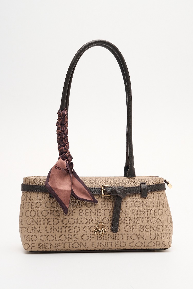 BENETTON Monogram Desen Kol Çantası bnt1911