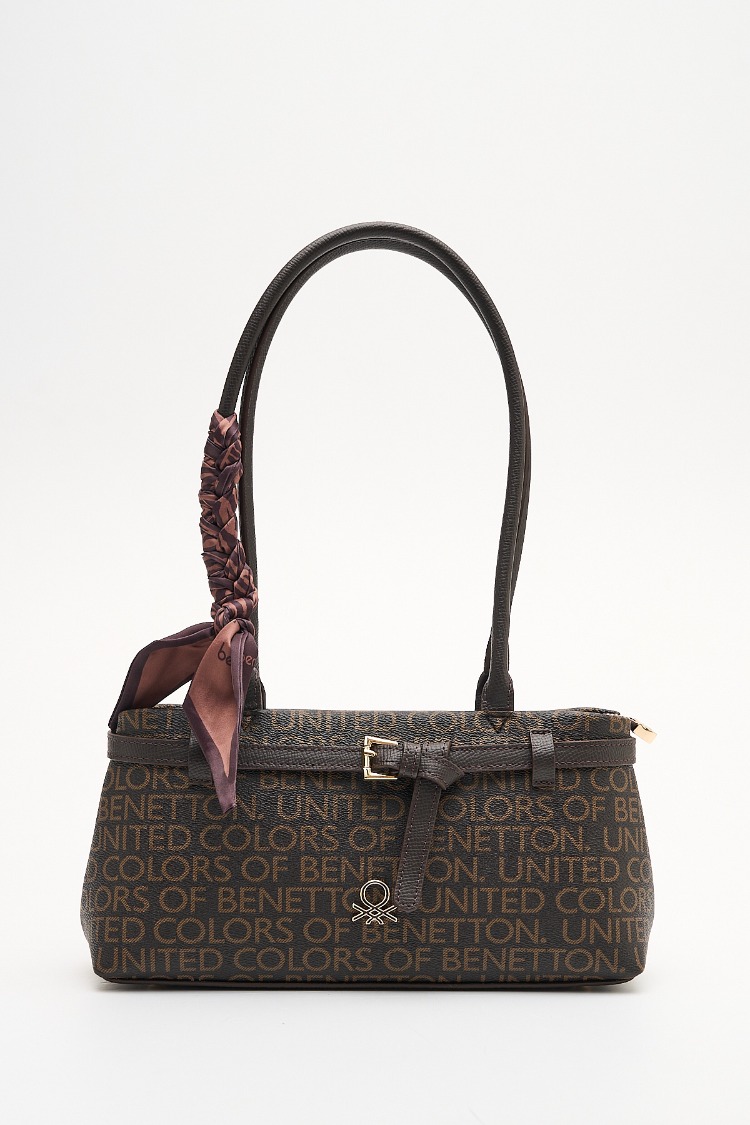 BENETTON Monogram Desen Kol Çantası bnt1911