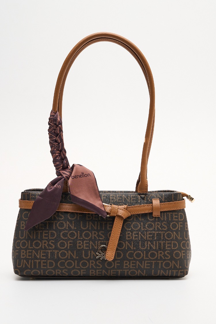 BENETTON Monogram Desen Kol Çantası bnt1911