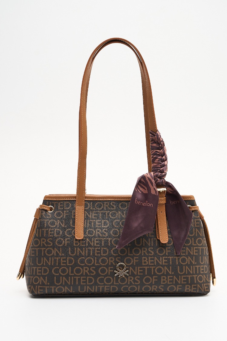 BENETTON Monogram Desen Kol Çantası bnt1910