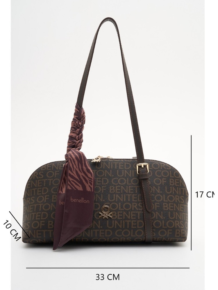 BENETTON Monogram Desen Kol Çantası bnt1909