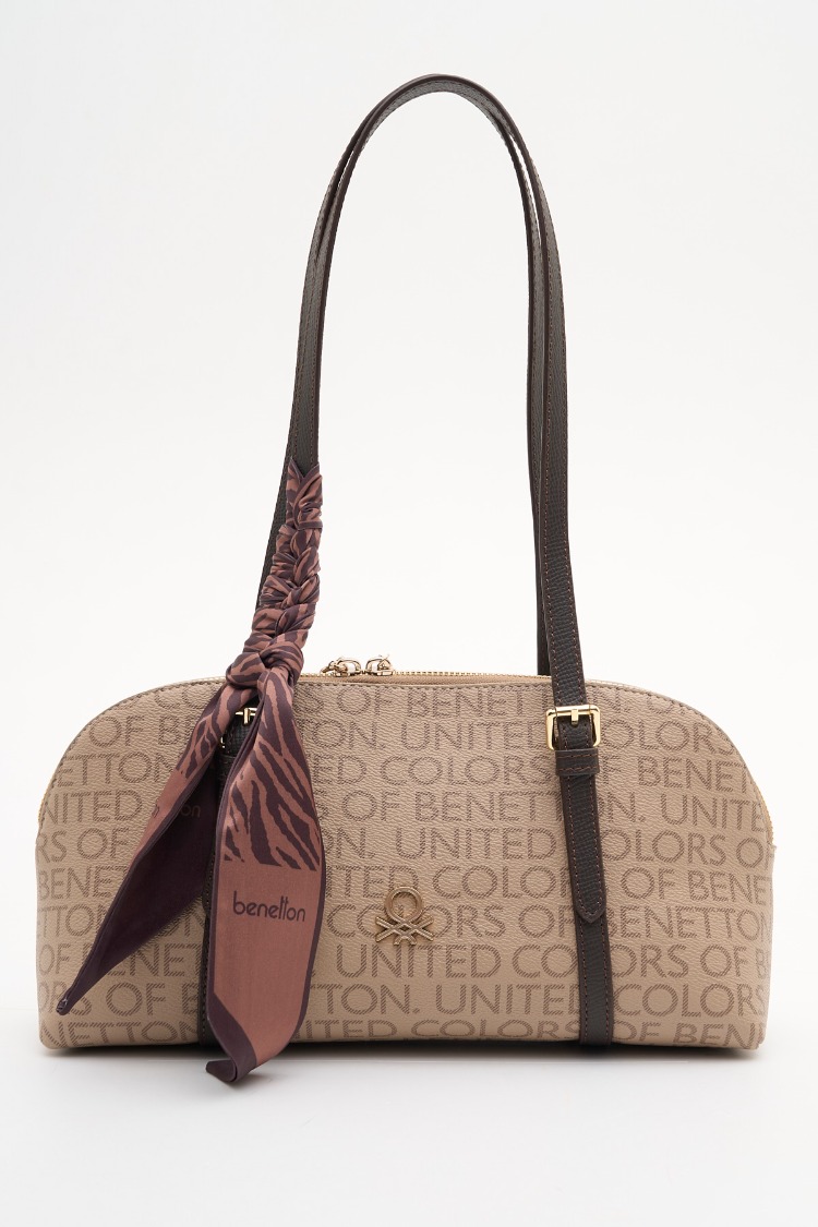 BENETTON Monogram Desen Kol Çantası bnt1909