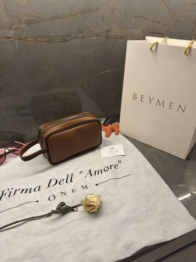 •Onem - El Çantası Deri Karamel