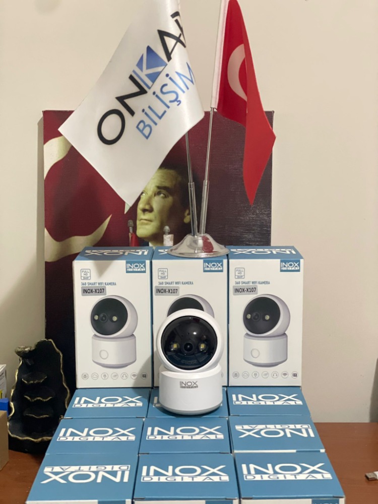 inoxdigital - X107 3MP Bebek / Bakıcı / Evcil Hayvan Kablosuz WİFİ Güvenlik Kamerası