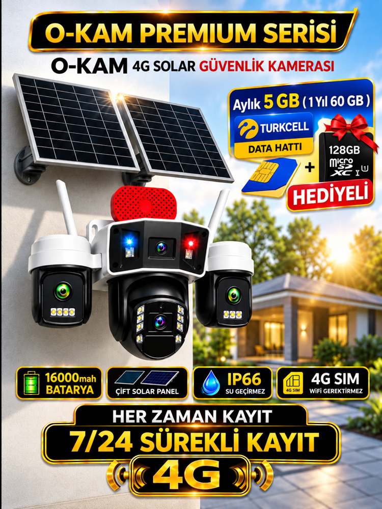 OKAM PRO 1 YIL TURKCELL VE 128 GB HAFIZA KARTLI PREMİUM 4G-335