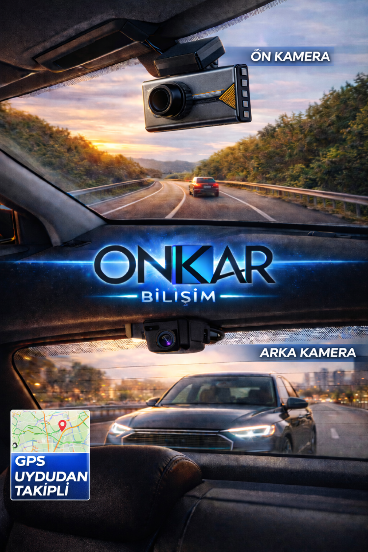 AVENİR AV-C422 4G Sim Kartlı 2K 2 Kameralı GPS'li Araç Kamerası