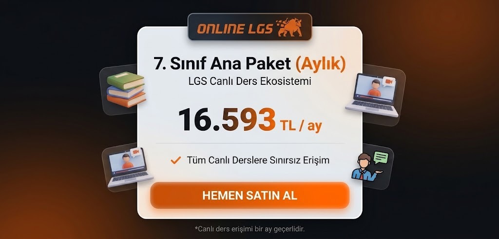 Online LGS - 7. Sınıf Ana Paket (Aylık)