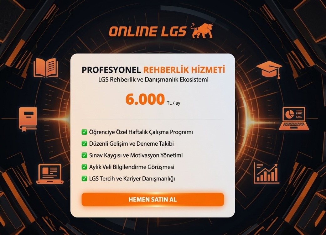 Online LGS - Profesyonel Rehberlik Hizmeti (Aylık)