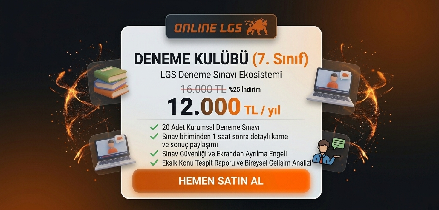 Online LGS - Deneme Kulübü (7. Sınıf Yıllık)
