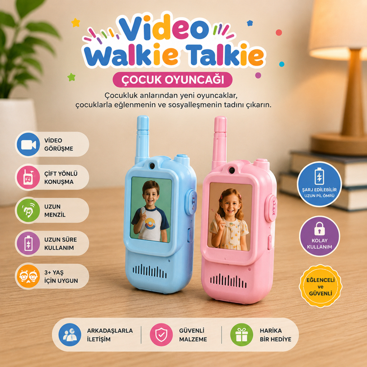 Video Walkie Talkie Çocuk Oyuncağı