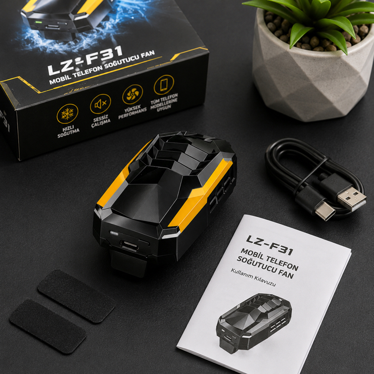 LZ-F31 Mobil Telefon Soğutucu Fan (Gaming Cooler)