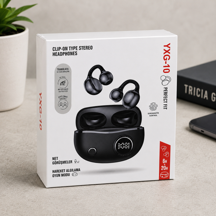 YXG-10 Kablosuz Bluetooth Kulaklık (Clip-On Tasarım)