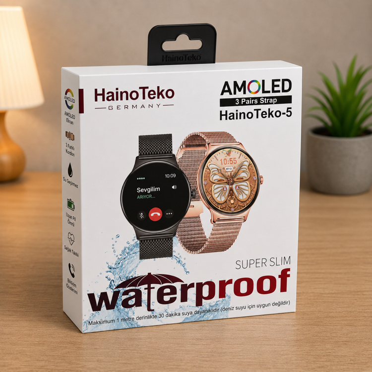 HainoTeko 5 Akıllı Saat (AMOLED Ekran)