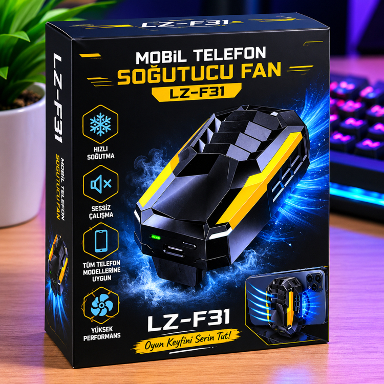 LZ-F31 Mobil Telefon Soğutucu Fan (Gaming Cooler)